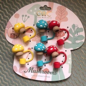 MUSHROOM Straw Toppers